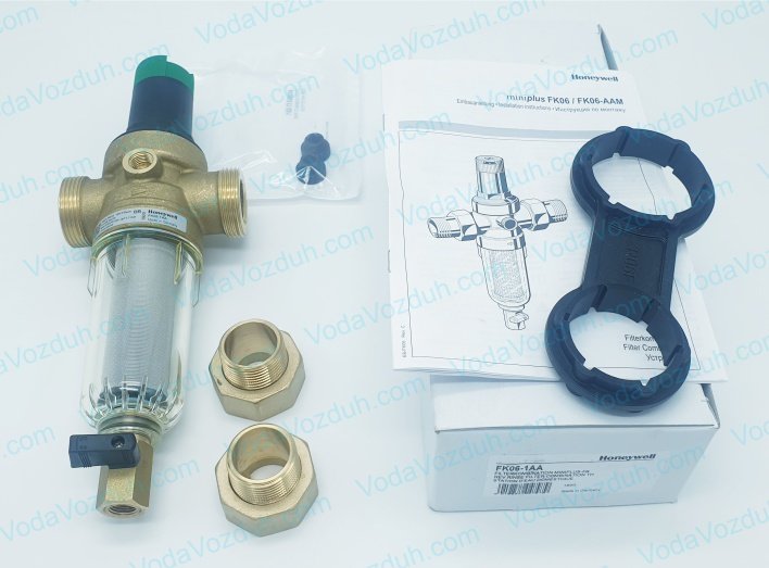 Honeywell FK06-1AA фото комплектации промывного фильтра